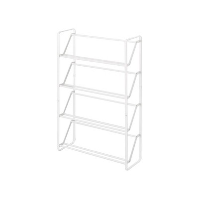 Yamazaki Home - Slim Shoe Rack (31" H) - Steel - White