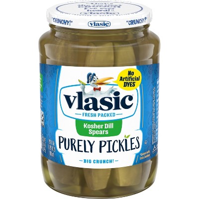 Vlasic Purely Pickles Kosher Dill Spears - 24 fl oz