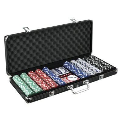 John N. Hansen 500 Chip Poker Game Set