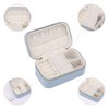 REGALWOVEN Faux Leather Mini Modern Earring and Ring Jewelry Box - 4 of 4