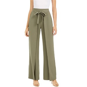 bar III Womens Tie-Front Casual Wide Leg Pants - 1 of 1