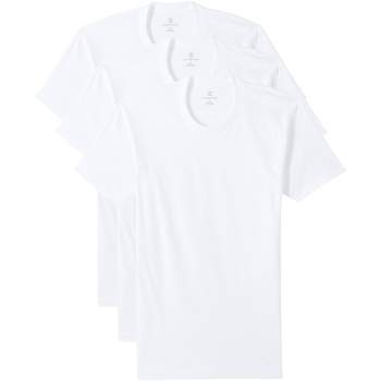 Hanes White V Neck Shirt 6pc - Medium