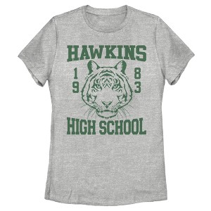 Women's Stranger Things Hawkins High School Tiger 1983 T-Shirt - 1 of 3
