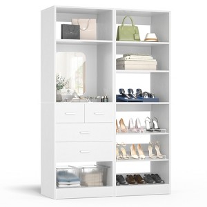 Besiost Closet System with Drawers and Hanging Rods - 1 of 4