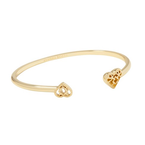 Kendra Scott Anna Filigree 14k Gold Over Brass Cuff Bracelet - Gold ...