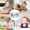 Kids Table and 6 Chairs Set, Height Adjustable Toddler Table and Chair Set, Graffiti Desktop, Children Study Table for 6 for Home Preschool - 4 of 4