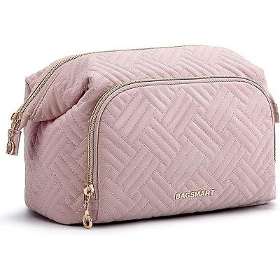 BAGSMART Travel Makeup Bag, Cosmetic Bag Make Up Organizer Case