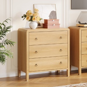 Storage drawers, tall and wide drawer unit with handles, suitable for bedrooms, living rooms, offices, entryways, and hallways. - 1 of 4