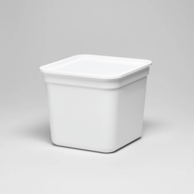 23 qt. Large Plastic Organization and Storage Bin in White AM907C