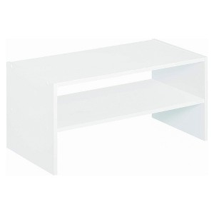 ClosetMaid 24 Inch Wide and 11.7 Inch Tall Horizontal Stackable Closet Storage Shoe Organizer for Entryways, Hallways, and Mudrooms, White - 1 of 4