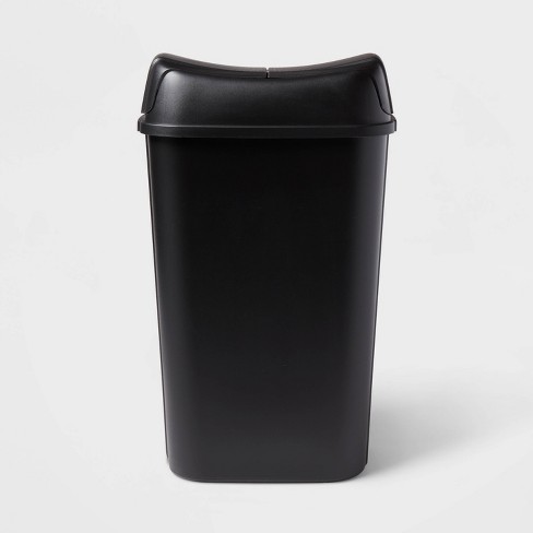 35 Gallon Black Trash Can - 19 1/2 Square