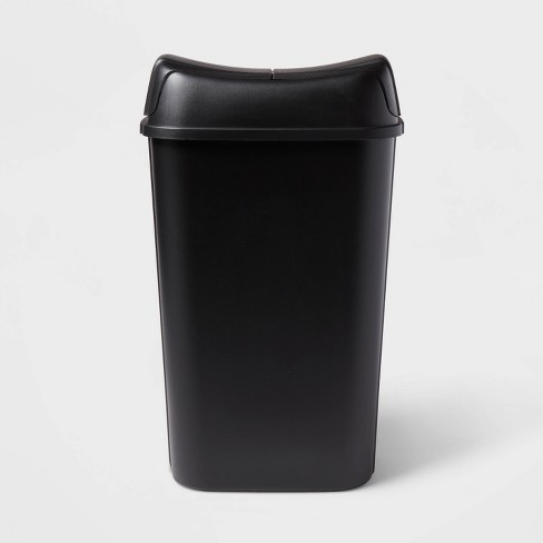 6 Pcs outdoor trash can with lid recycling bins plastic mini