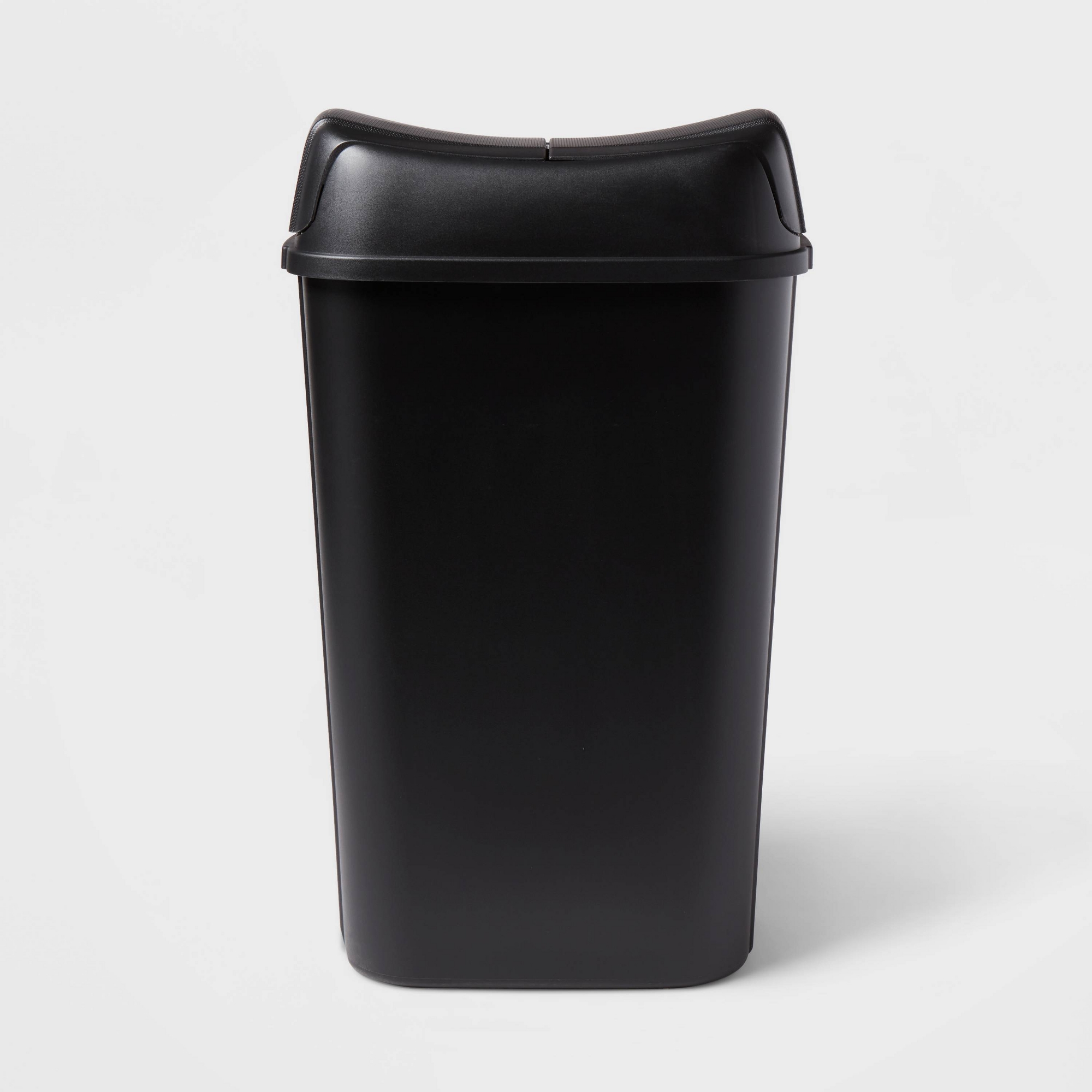 13.3gal Pivot Lid Waste Can Black - Brightroom™