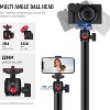 Boersma Extendable Camera Desk Mount with Ball Head, 17-40 Adjustable Table Light Stand with 1/4 Screw & C Clamp for DSLR Camera, Ring Light - 4 of 4