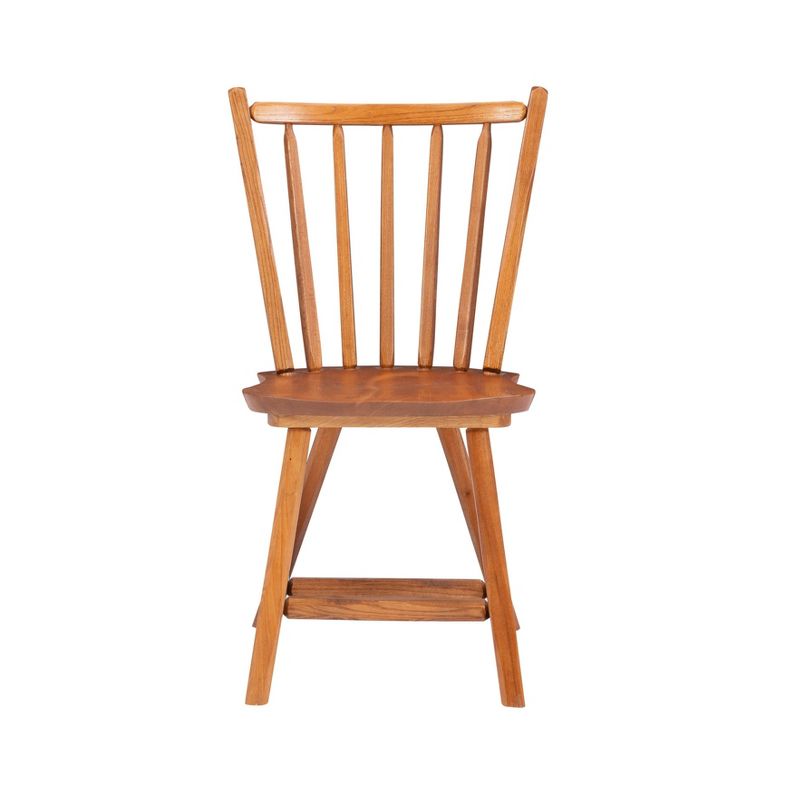Set of 2 Bazel Windsor Back Side Chairs Natural - Linon, 4 of 12