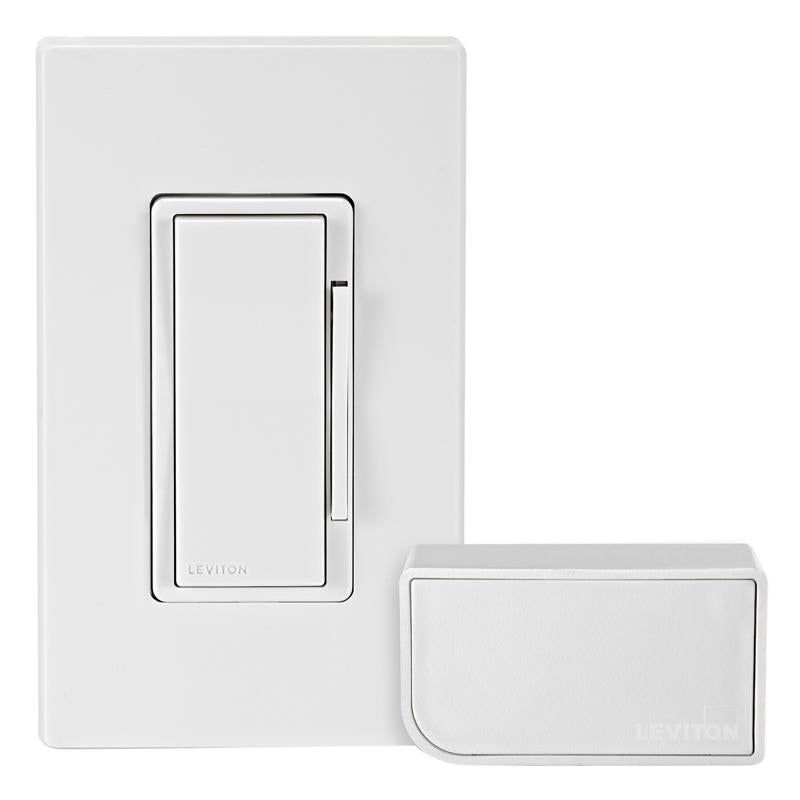 Leviton Decora White WiFi Smart Dimmer Switch w/Remote Control & Smart Bridge 1 pk, 1 of 4