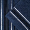 Zero Twist Cotton Solid and Jacquard Bathroom Towel Set by Blue Nile Mills - 3 of 4