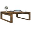 vidaXL Smoked Oak Rectangular Coffee Table - Modern Engineered Wood Accent Table for Living Room/Lounge - 39.4"x39.4"x13.8" - 3 of 4