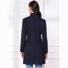 Allegra K Women's Stand Collar Long Sleeve Winter Outerwear Coat - 3 of 4