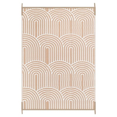 Lahome Outdoor Plastic Straw Rug-Waterproof Reversible Mat for Patio, Backyard, Camping, RV Awning