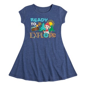 Girls' - Paw Patrol - Ready To Explore Fit & Flair Cap Sleeve Dress - 1 of 4
