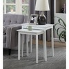 HomeStock Three Tier End Table with Hidden Storage Drawer, Open Shelves and Nickel Knob Perfect for Organizing Accessories - 2 of 4
