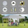 SUGIFT 10' x 20' Pop Up Canopy Tent, Outdoor Instant Gazebo Sun Shade Shelter with Carry Bag, for Catering, Events, Wedding, Backyard BBQ,  White - 2 of 4