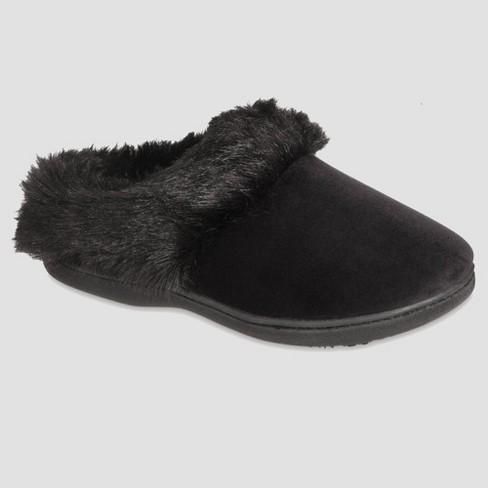 Isotoner Women's Valerie Velour Hoodback Slippers : Target