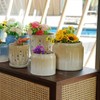 KTMBDW 8/6'' Modern Ceramic Planter Set of 2, Indoor-Outdoor Planter with Gradient Design for Patio, Garden, Windowsill - 4 of 4