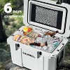 Hooure 60 Quart Cooler with Wheels, Ice Chests Portable Camping Cooler Holds Ice up to 6 Days, Leak-Proof Outdoor Insulated Cooler with Handle - 3 of 4