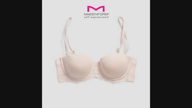 Maidenform Self Expressions Women's Multiway Push-Up Bra SE1102, 2 of 16, play video