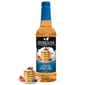 Syruvia Sugar Free Cheese Pancake Syrup for Coffee 25.4 fl oz Premium Coffee Flavoring Syrup - 1 of 4