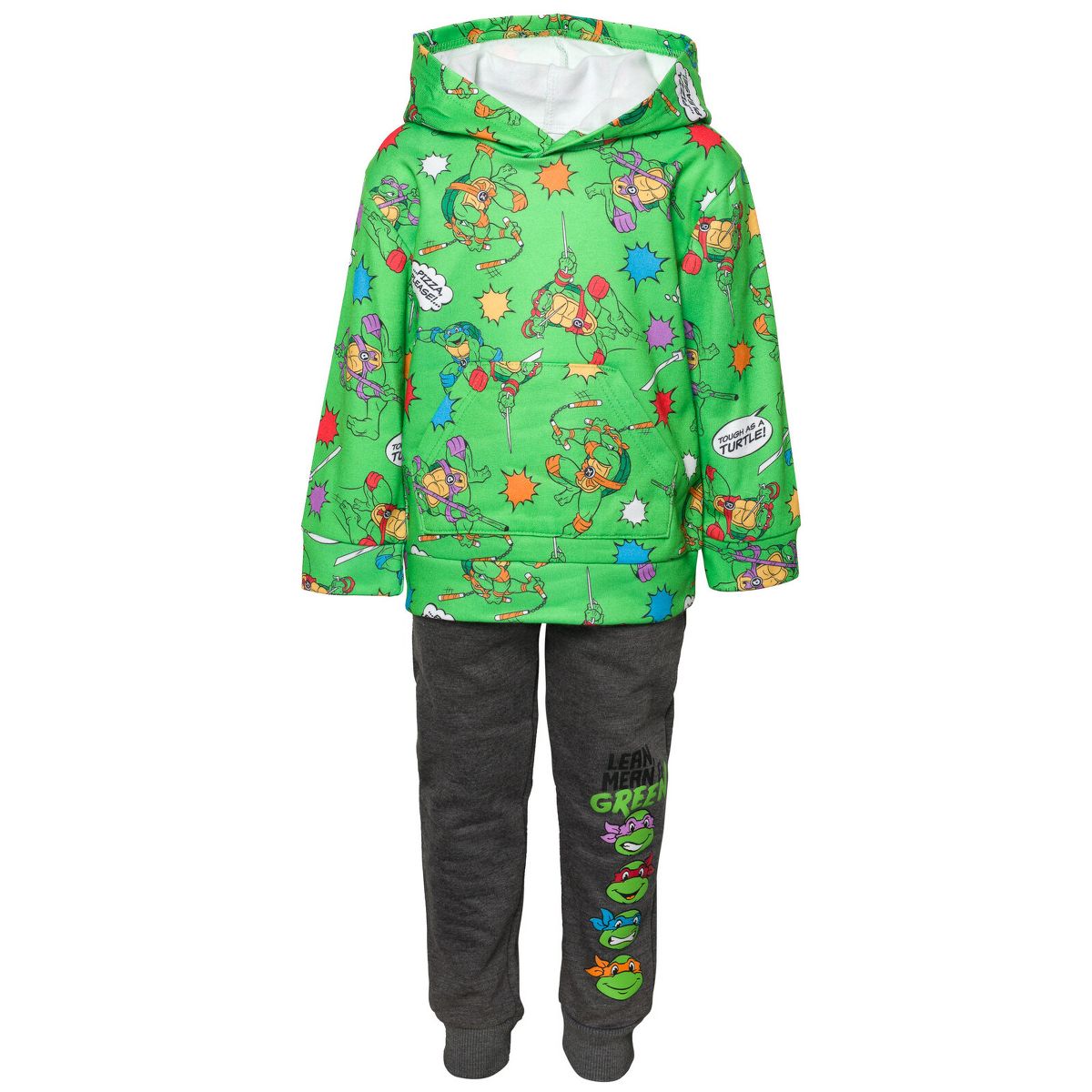 Teenage Mutant Ninja Turtles Toddler Boys' Fleece 2-Piece Hoodie and Pants Set - thumbnail 4