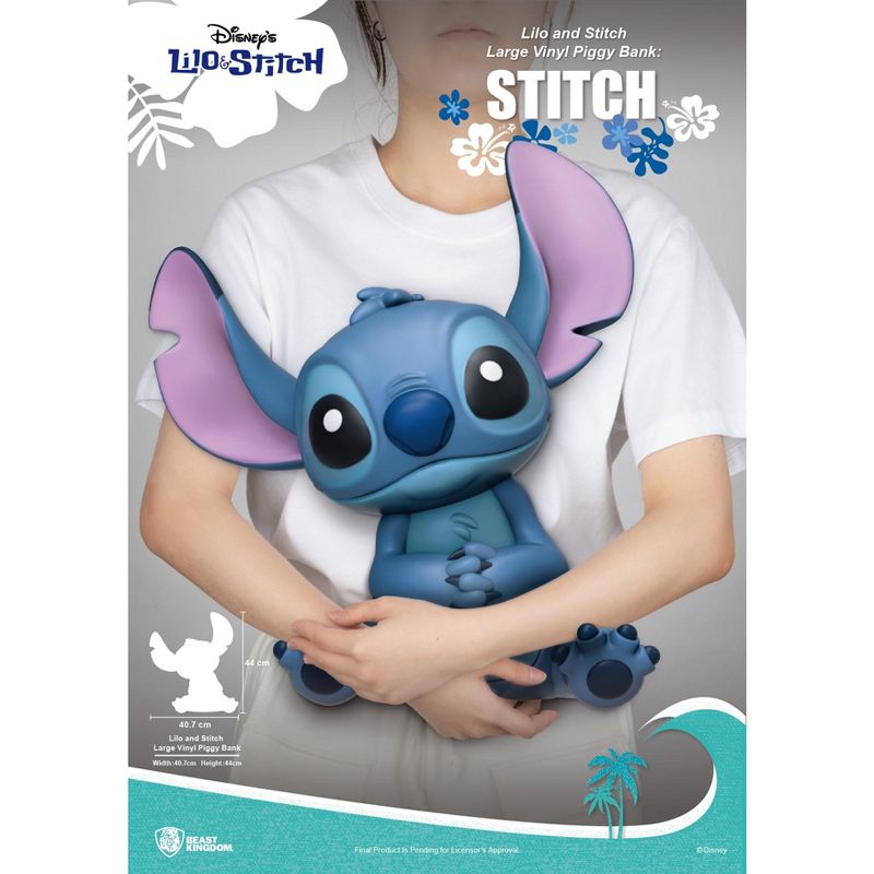 Disney Lilo and Stitch Large Vinyl Piggy Bank: Stitch, 4 of 5