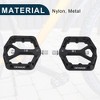 Unique Bargains Foot Peg Footrests Fit 9/16 Inch Axles Durable Rear Bicycle Pedal Nylon Metal Yellow 1 Pair - 4 of 4