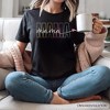 Colorblock Mama T-Shirt, Black Trendy Casual Women's Tee| OrnamentallyYou - 4 of 4
