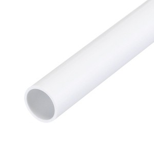 Unique Bargains PVC Water Plumb Crafts Cable Sleeve Rigid Round Pipes 14" Length - 1 of 4