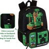 Bioworld Minecraft Creeper 17 Inch Kids Backpack with Lunch Bag - 2 of 4