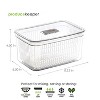 LunaLulinlk Produce Saver - 6.8 Cup/1.6L | Fridge Storage Containers for Fruits and Vegetables | Vegetable Storage with Adjustable Air Vent - 2 of 4