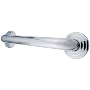 12" Restoration Decorative Grab Bar Polished Chrome - Kingston Brass: Safety Handrail, 250lb Capacity - 1 of 2