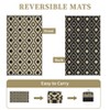 Outdoor Rug for Patio Modern Reversible Camping Mat, Outside Portable Plastic Straw Rugs Camping Rug for Balcony Deck RV - 2 of 4