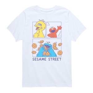 Boys' - Sesame Street - Elmo, Big Bird, Cookie Monster Short Sleeve Graphic T-Shirt - 1 of 4