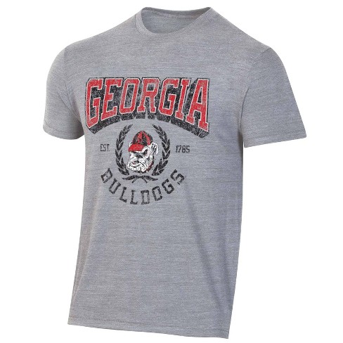 Ncaa Georgia Bulldogs Men s Gray Triblend T shirt Target