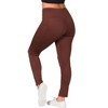 24seven Comfort Apparel Side Pocket Ankle Length Yoga Pant Leggings - 3 of 4