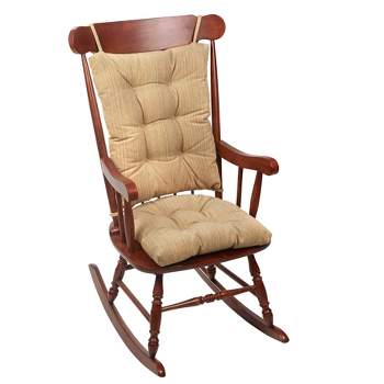 The Gripper Twill Jumbo XL Non-Slip Rocking Chair Cushion Set with Thick  Padding, Includes Seat Pad & Back Pillow with Ties for Indoor Living Room