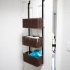 Cortovo Over-The-Door 3-Tier Basket Storage - Espresso with Black - SEI - 2 of 4