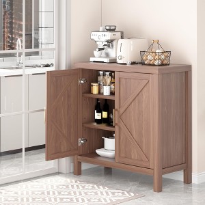 Farmhouse Sideboard Buffet Cabinet with X-Doors, Kitchen Storage Cupboard for Dining Room, Entryway or Coffee Bar - 1 of 4
