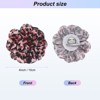 Unique Bargains Handmade Dainty Satin Fabric Big Peony Rose Flower Brooches Hair Clips 1 Pc - 3 of 4