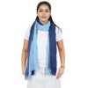 Alilang Lightweight Cotton Linen Scarf Gradient Colors Long Travel Scarf Wrap Shawl for Women 74.8" x 35.4" - 3 of 4
