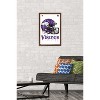 Trends International NFL Minnesota Vikings - Drip Helmet 20 Framed Wall Poster Prints - 2 of 4